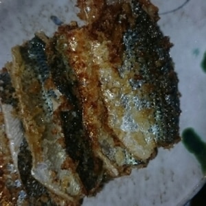 コノシロ(白身魚)のパン粉焼き